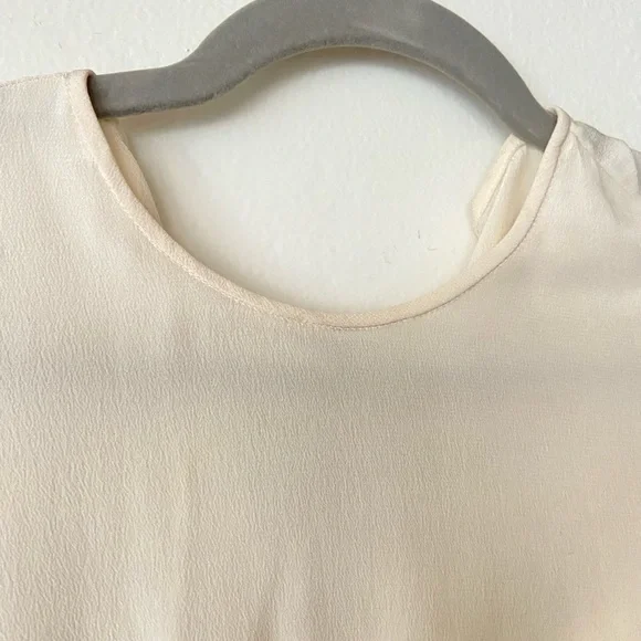 Alessandra Rich Cream Maxi Dress 100% Silk Size 42